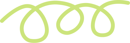 A light green, wavy, looping line drawn horizontally on a pale background.